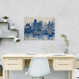 Diamond Painting Collage von Delft, in Delfter Blau