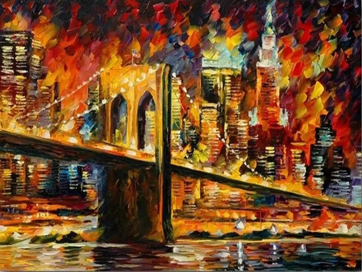 Diamond Painting Brücke