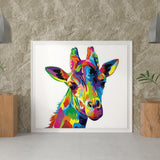 Diamond Painting Bunte Giraffe