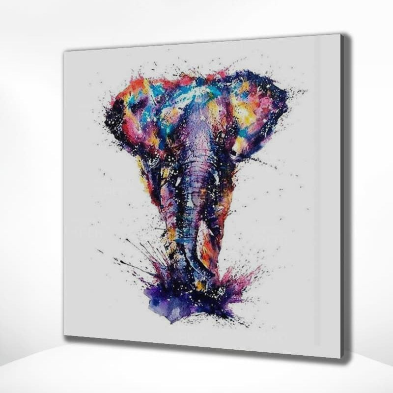 Diamond Painting Bunter Elefant