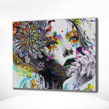 Diamond Painting Frau mit Blume