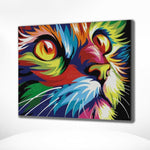 Diamond Painting Katzenkopf