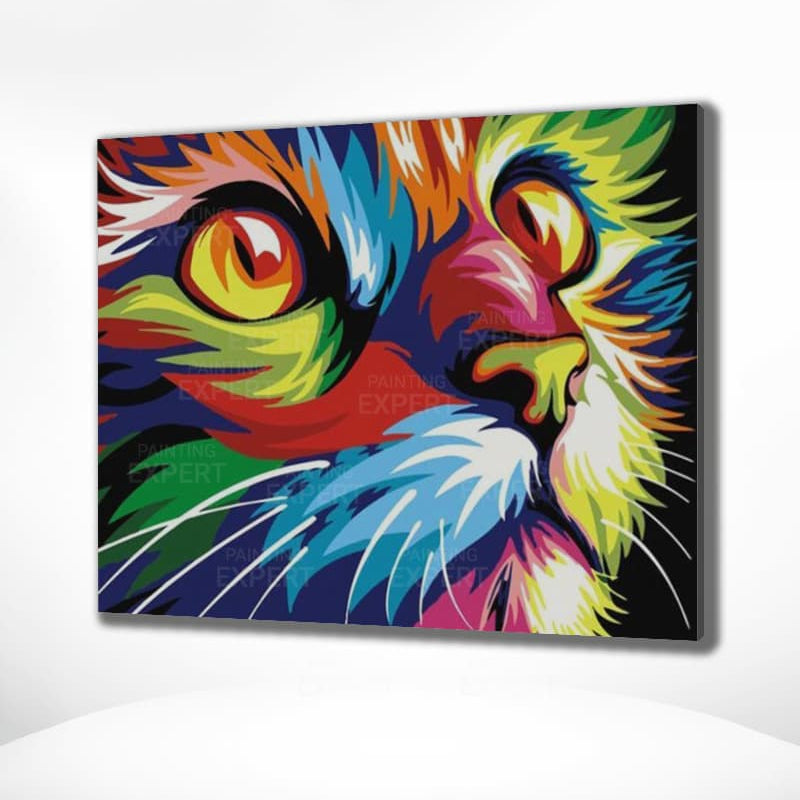 Diamond Painting Katzenkopf