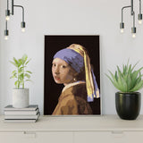 Diamond Painting Mädchen mit der Perlenohrring