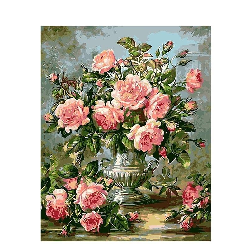 Diamond Painting Rosa Rosenstrauß