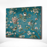Diamond Painting Vögel mit Blumen