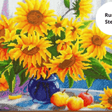 Diamond Painting Weiße Blumen