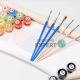 Malen nach Zahlen Farbenfroher Park