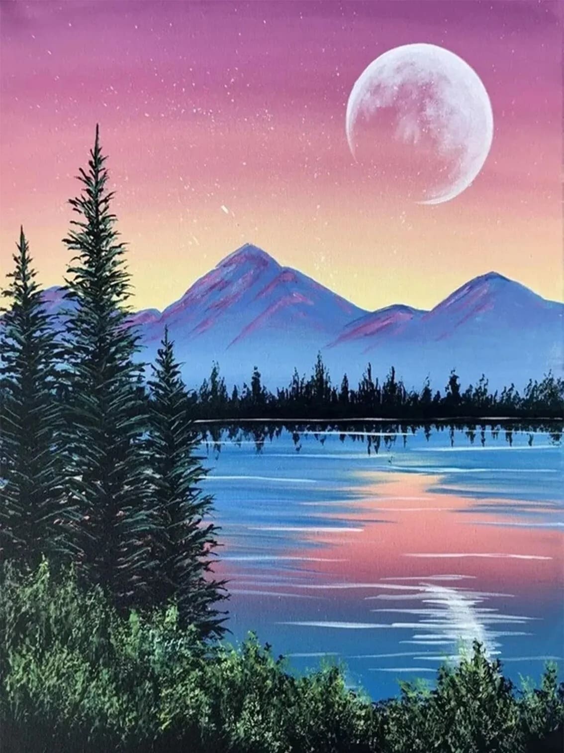 Malen nach Zahlen Wunderschöne Landschaft