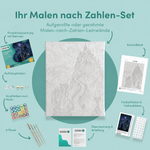 Inhalt des Malen-nach-Zahlen-Sets Das Schloss des Nachtgrafen
