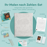 Inhalt des Malen-nach-Zahlen-Sets Der Süßigkeiteneimer des Schreckens