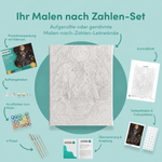 Inhalt des Malen-nach-Zahlen-Sets Der verlorene Astronaut