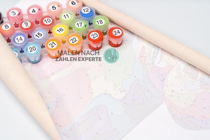 Malen nach Zahlen Affe Kopfhörer