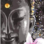 Malen nach Zahlen Buddha mit Blume