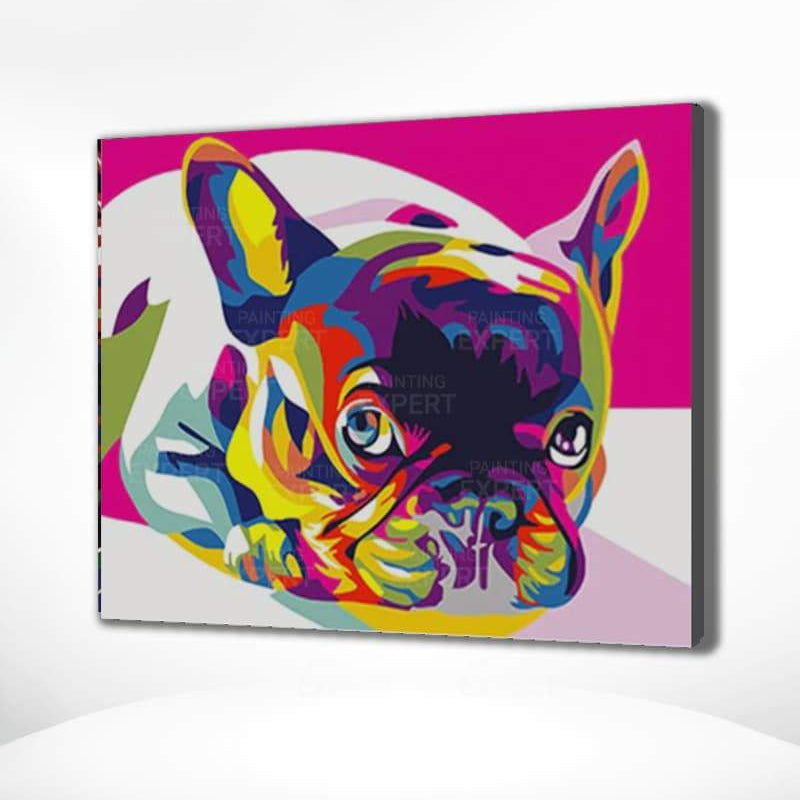 Malen nach Zahlen Bulldogge