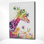 Malen nach Zahlen Bunte Giraffe