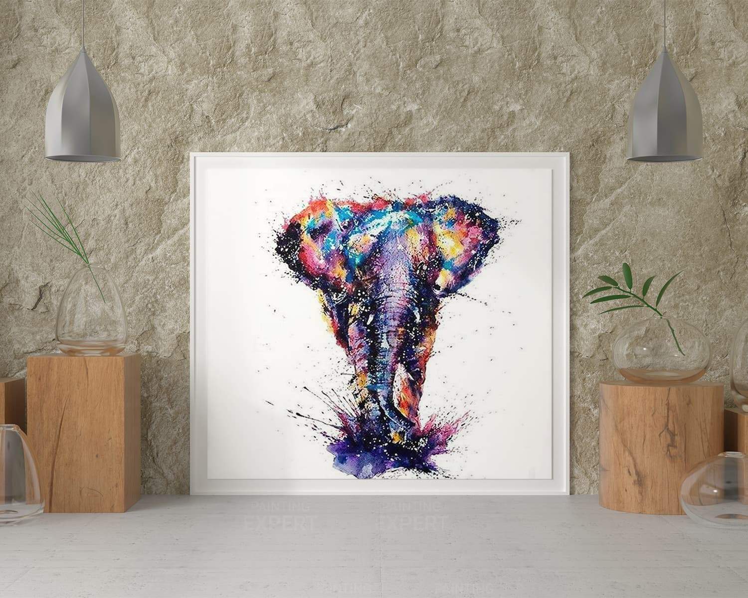 Malen nach Zahlen Elefant