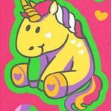 Malen nach Zahlen Gelbes Einhorn