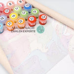 Malen nach Zahlen Pferde im Meer